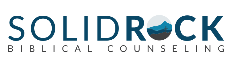 Soldrick Biblical Counseling logo with blue mountain and waves